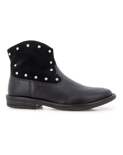 Bottines à Zip Billy Stud noires