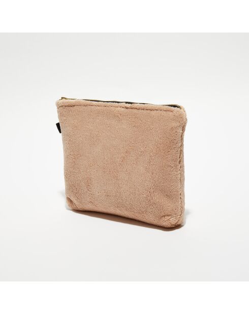 Trousse de toilette en bouclette éponge St Tropez cimarron - 28x22 cm
