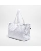 Sac cabas en bouclette éponge St Tropez blanc - 48X35 cm