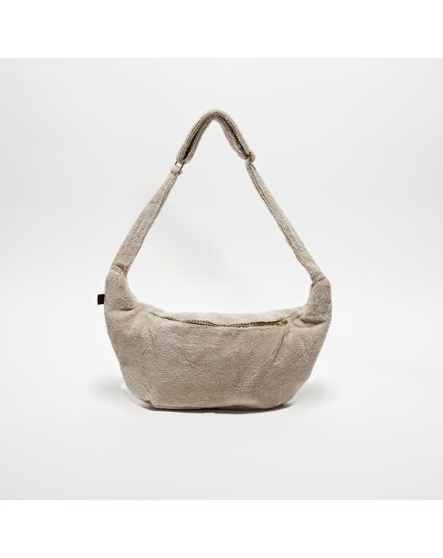 Sac banane en bouclette éponge St Tropez lin - 25x48 cm