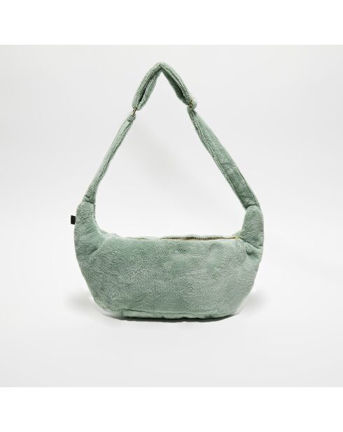 Sac banane en bouclette éponge St Tropez céladon - 25x48 cm