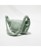 Sac banane en bouclette éponge St Tropez céladon - 25x48 cm