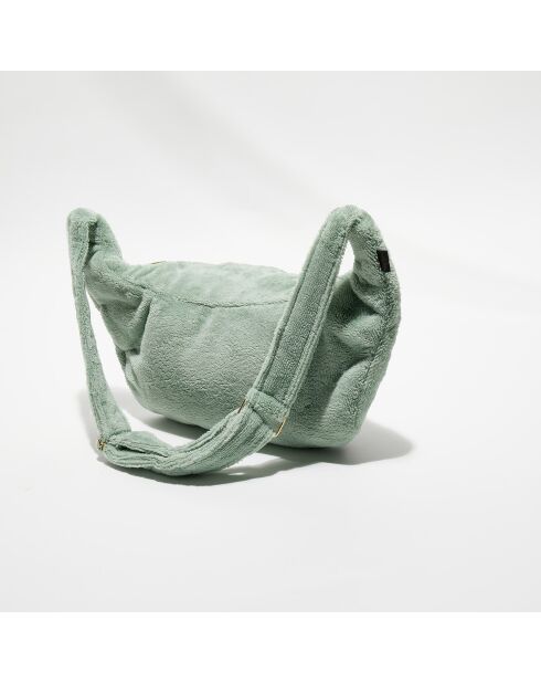 Sac banane en bouclette éponge St Tropez céladon - 25x48 cm