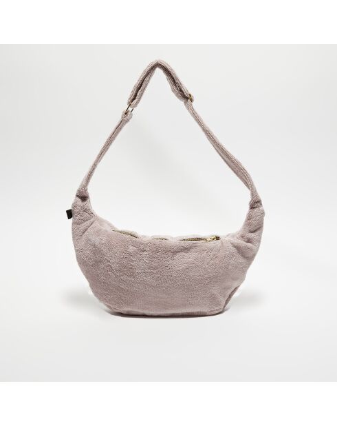 Sac banane en bouclette éponge St Tropez 25X48 pétale - 25x48 cm