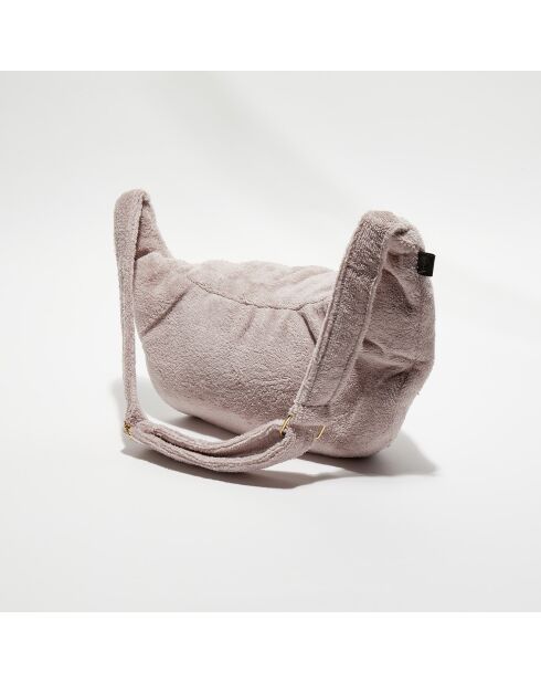 Sac banane en bouclette éponge St Tropez 25X48 pétale - 25x48 cm