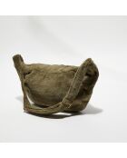 Sac banane en bouclette éponge St Tropez kaki - 25x48 cm