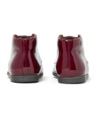 Bottillons à Lacets en Vernis bordeaux