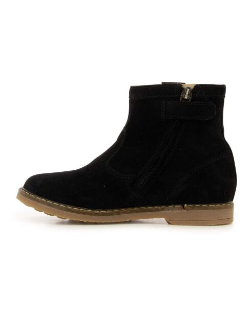 Schwarze Stiefel aus Veloursleder von Trip Arty