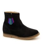 Schwarze Stiefel aus Veloursleder von Trip Arty