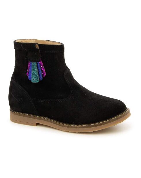 Bottines en Suede Trip Arty noires