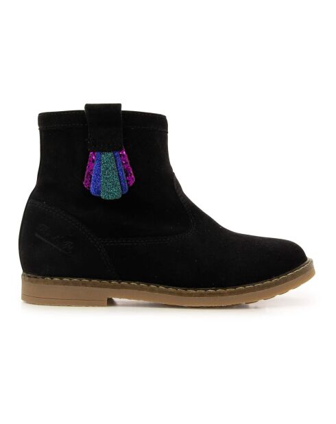 Bottines en Suede Trip Arty noires