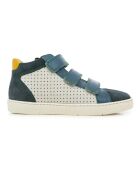 Easy Perfo Scratch Top Sneakers in Ecru/Grün