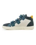 Easy Perfo Scratch Top Sneakers in Ecru/Grün