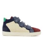 Baskets Top à Scratchs Easy Perfo bleu marine