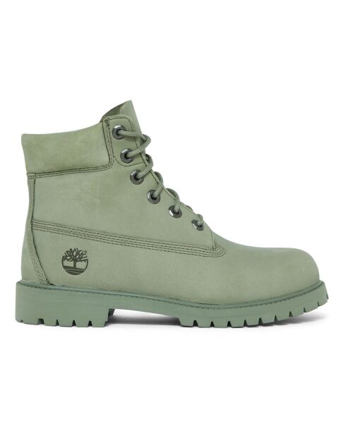 Boots en Suède 6In Premium Colorblock vert olive