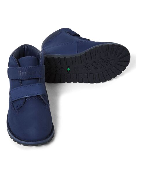 Boots Pokey Pine à Scratchs bleu marine