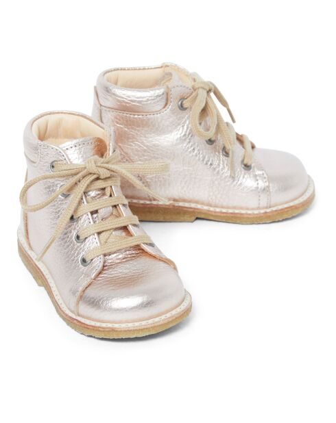 Bottines à Lacets doré rose