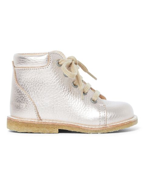 Bottines à Lacets doré rose