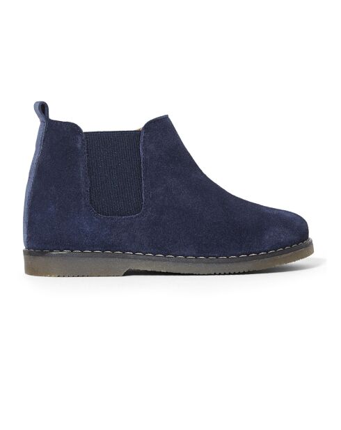 Boots Chelsea Zippées bleues