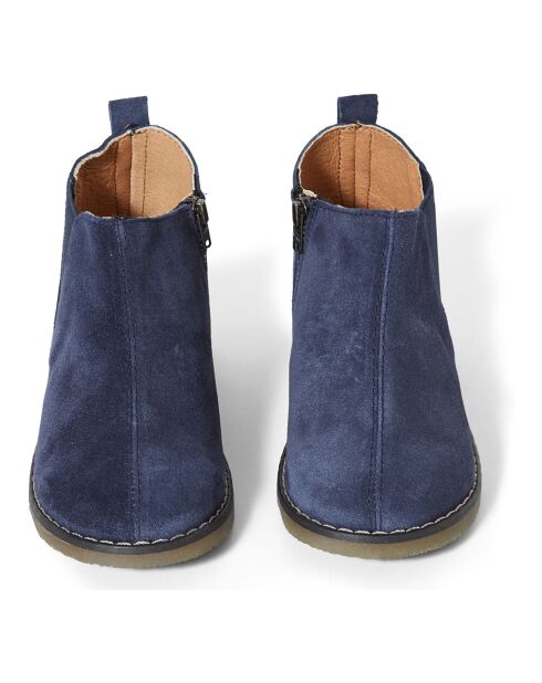 Boots Chelsea Zippées bleues