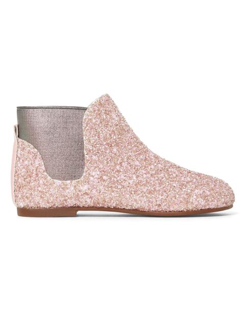 Boots Chelsea à Paillettes roses