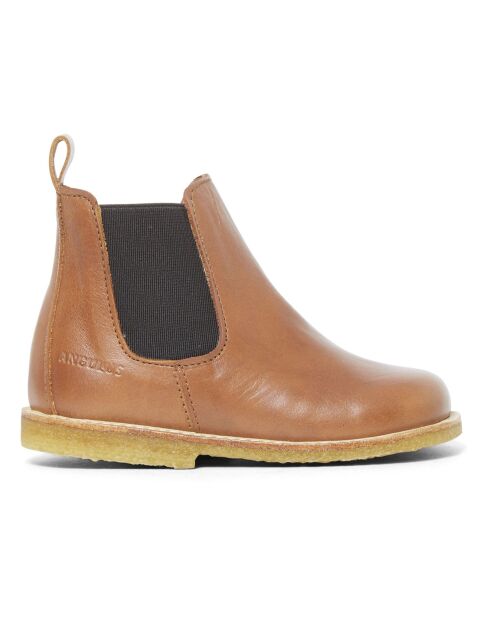 Boots Chelsea Zippées cognac