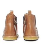 Boots Chelsea Zippées cognac