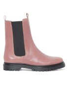 Funky pinke Chelsea-Stiefel mit flippigen Sohlen
