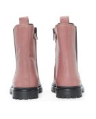 Funky pinke Chelsea-Stiefel mit flippigen Sohlen