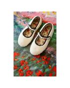 Zapatillas de piel Hermosilla x Bonjour Collaboration, color crudo