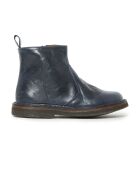 Boots Zippées Fourrées bleu marine