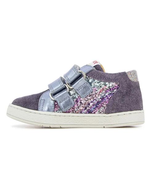 Baskets à Scratchs en Mousse Easy Top bleues