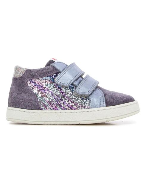 Baskets à Scratchs en Mousse Easy Top bleues