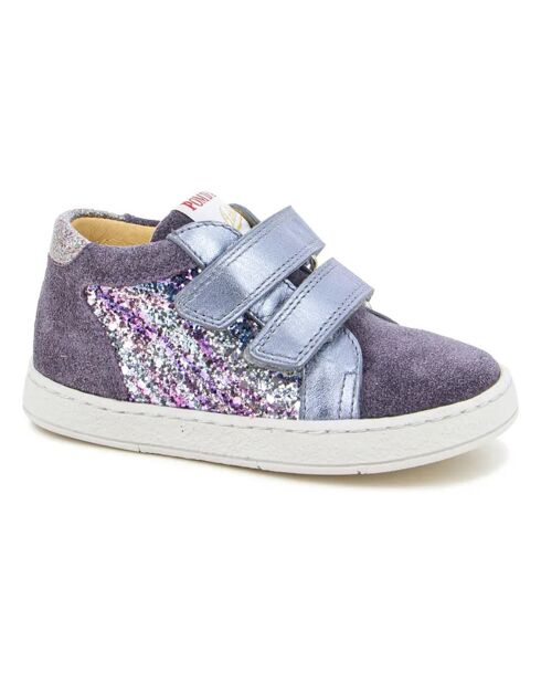 Baskets à Scratchs en Mousse Easy Top bleues