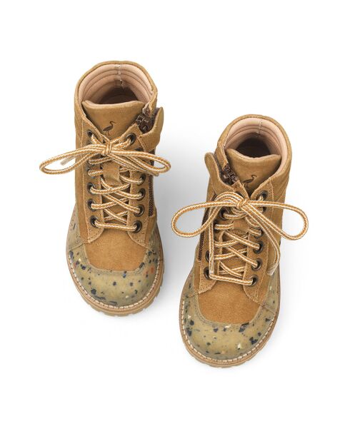 Boots en Caoutchouc Recyclé camel