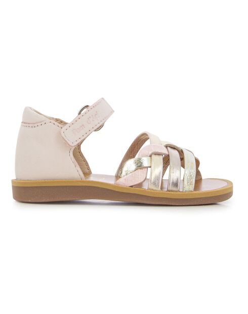 Sandales Poppy Tresse roses