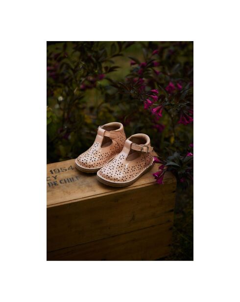 Babies T-Bar Flowers rose pâle