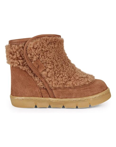 Boots à Scratchs Bear Fourrées marron clair