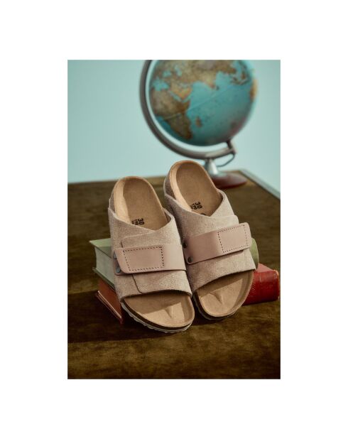 Mules Scratchs Kyoto en Suede taupe