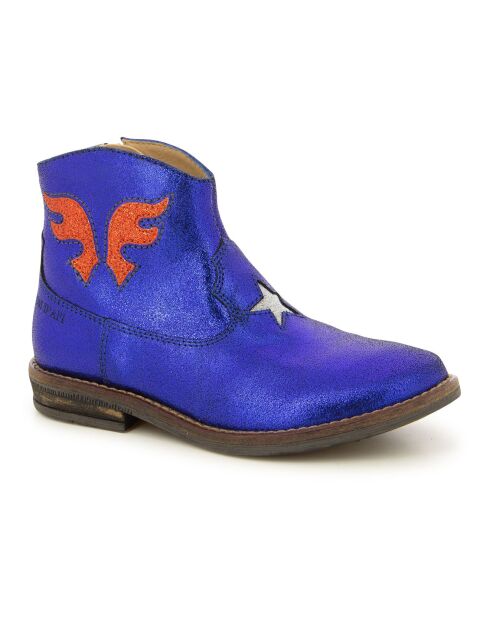 Bottines Billy West bleu électrique