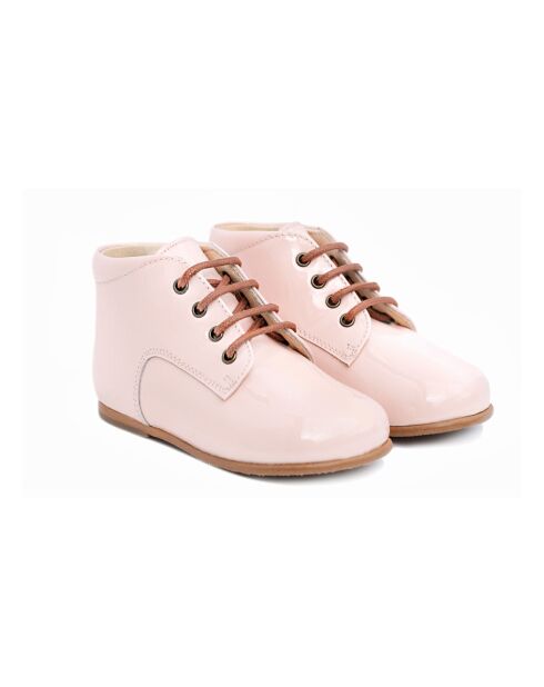 Bottines à lacets First roses