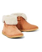 Chowchow Camel Lederstiefel mit Pelzfutter