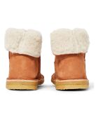 Chowchow Camel Lederstiefel mit Pelzfutter