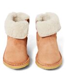 Chowchow Camel Lederstiefel mit Pelzfutter