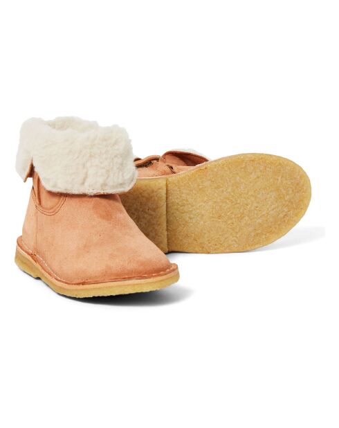 Chowchow Camel Lederstiefel mit Pelzfutter