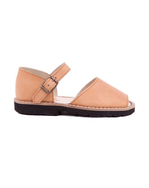 Sandales en Cuir Frailera camel