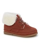 Boots Fourrées en Nubuck rouille