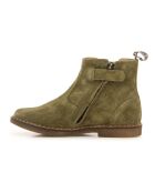 Bottines Chelsea en Suede City Jodzip vert olive