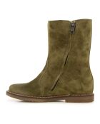 City Mid Jod Olivgrüne Wildlederstiefel