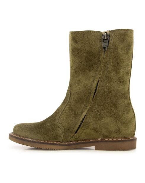 Bottes en Suede City Mid Jod vert olive